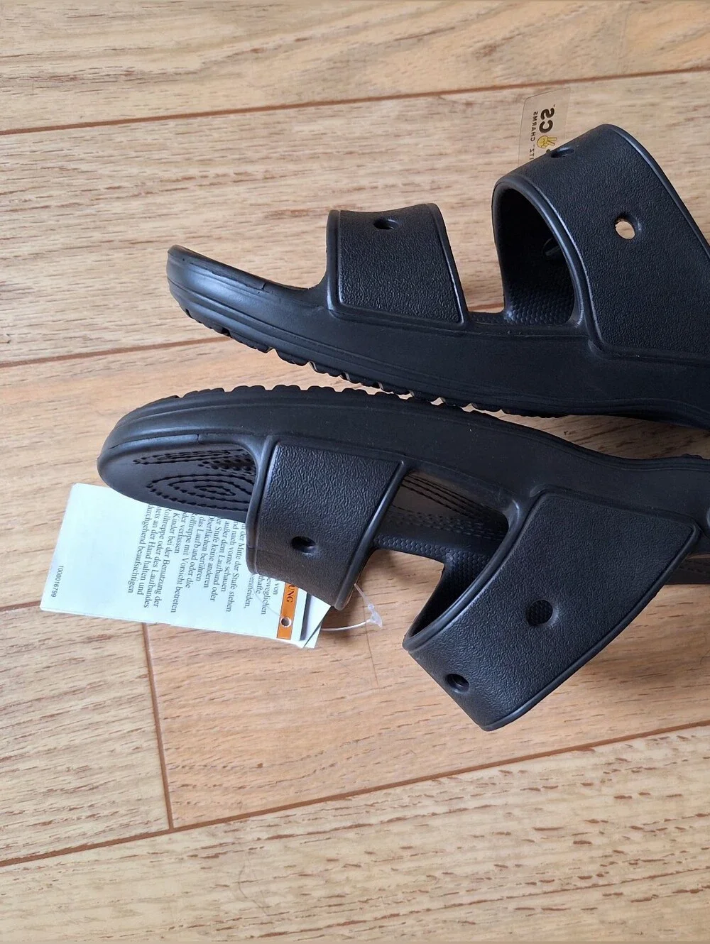 Crocs Classic Two-Strap Sandal Women's Black Size 8